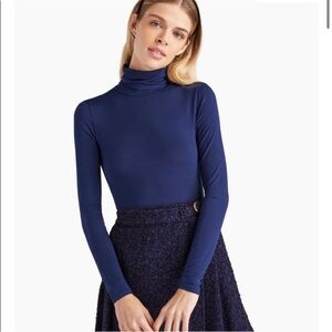 NWT Hill House The Luna Bodysuit Navy Blue Size Small